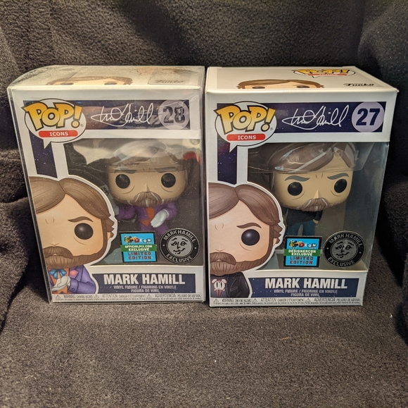 Funko pop icons Mark Hamill set of 2